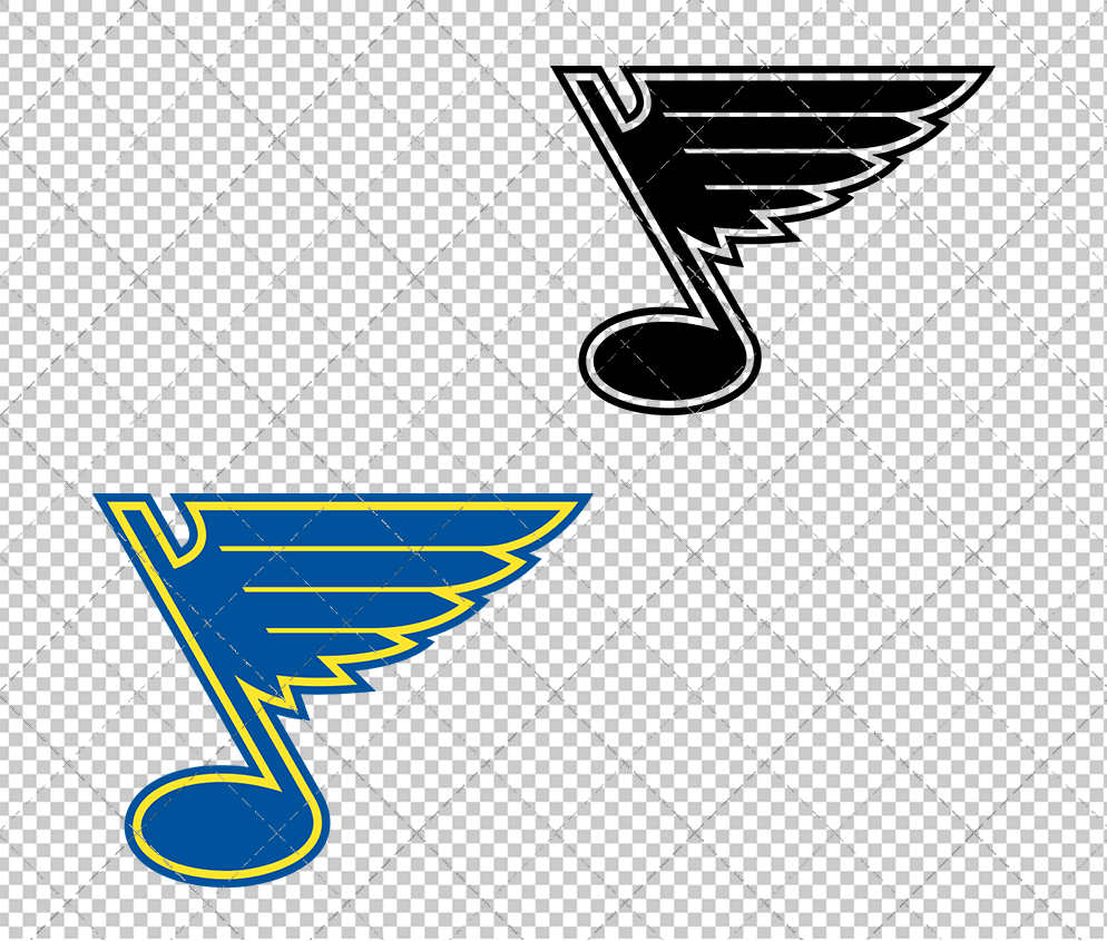 St. Louis Blues Alternate 1967 002, Svg, Dxf, Eps, Png - SvgShopArt