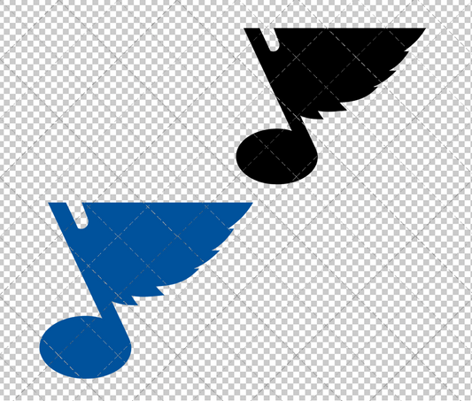 St. Louis Blues Alternate 1967 003, Svg, Dxf, Eps, Png - SvgShopArt