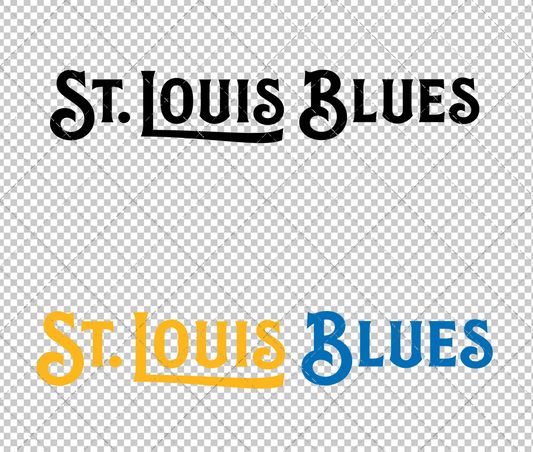 St. Louis Blues Wordmark 2025 002, Svg, Dxf, Eps, Png - SvgShopArt