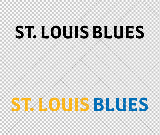 St. Louis Blues Wordmark 2025, Svg, Dxf, Eps, Png - SvgShopArt