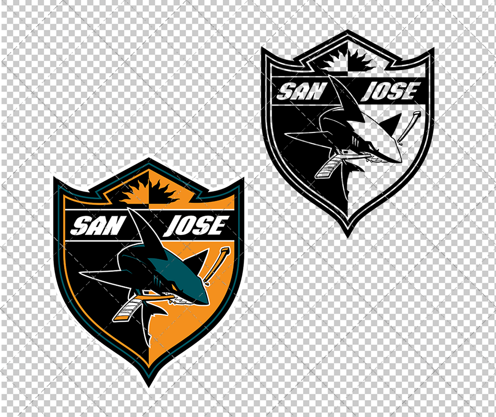 San Jose Sharks Alternate 2007 003, Svg, Dxf, Eps, Png - SvgShopArt