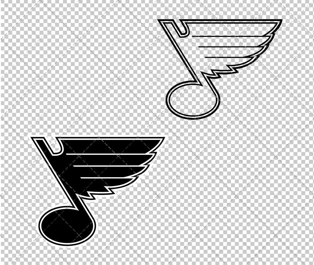 St. Louis Blues Concept 2008 009, Svg, Dxf, Eps, Png - SvgShopArt