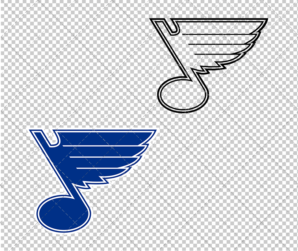 St. Louis Blues Concept 2008 005, Svg, Dxf, Eps, Png - SvgShopArt