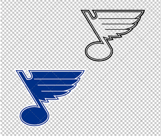 St. Louis Blues Concept 2008 005, Svg, Dxf, Eps, Png - SvgShopArt