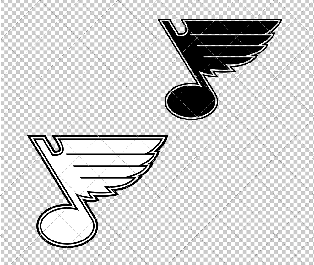 St. Louis Blues Concept 2008 008, Svg, Dxf, Eps, Png - SvgShopArt