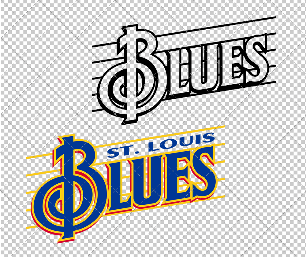 St. Louis Blues Wordmark 1995, Svg, Dxf, Eps, Png - SvgShopArt