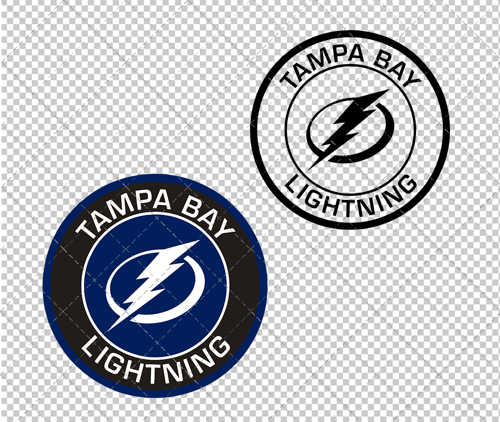 Tampa Bay Lightning Circle 2018 002, Svg, Dxf, Eps, Png - SvgShopArt