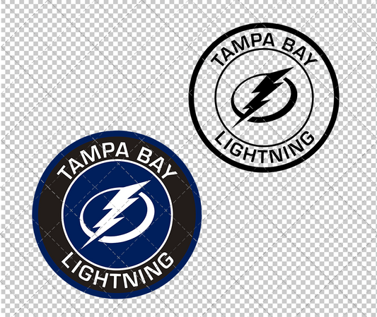 Tampa Bay Lightning Circle 2018 002, Svg, Dxf, Eps, Png - SvgShopArt