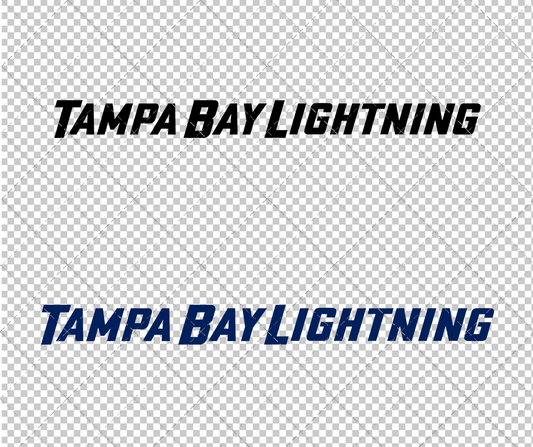 Tampa Bay Lightning Wordmark 2018, Svg, Dxf, Eps, Png - SvgShopArt