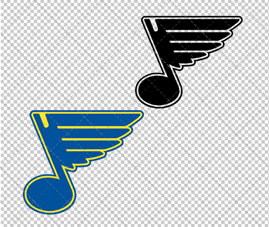 St. Louis Blues Alternate 1978, Svg, Dxf, Eps, Png - SvgShopArt