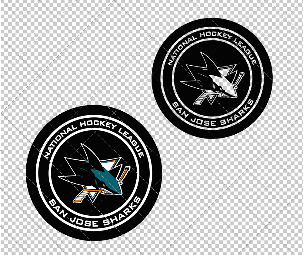 San Jose Sharks Circle 2008 003, Svg, Dxf, Eps, Png - SvgShopArt