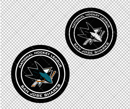 San Jose Sharks Circle 2008 003, Svg, Dxf, Eps, Png - SvgShopArt