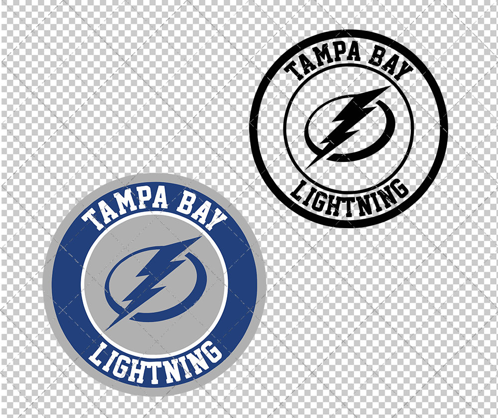 Tampa Bay Lightning Circle 2011, Svg, Dxf, Eps, Png - SvgShopArt