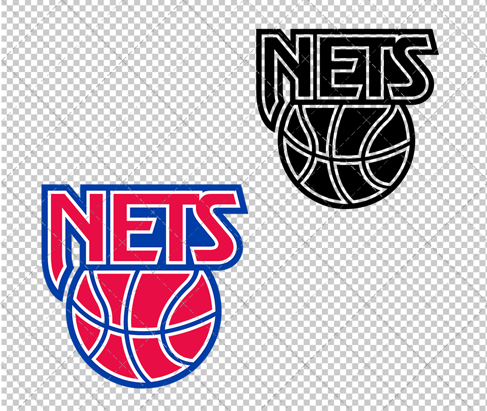 Brooklyn Nets Alternate 1990, Svg, Dxf, Eps, Png - SvgShopArt