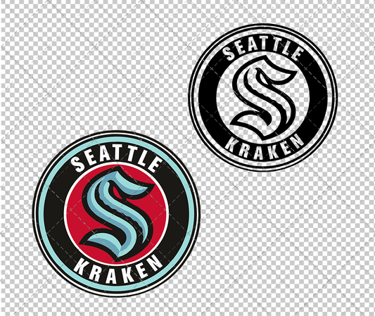 Seattle Kraken Circle 2021, Svg, Dxf, Eps, Png - SvgShopArt