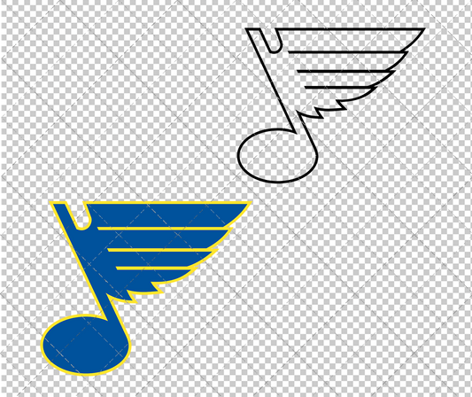 St. Louis Blues 1967, Svg, Dxf, Eps, Png - SvgShopArt