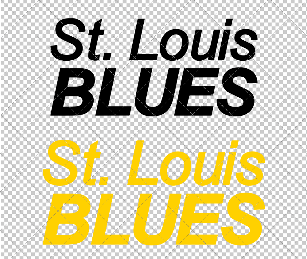 St. Louis Blues Wordmark 1967 002, Svg, Dxf, Eps, Png - SvgShopArt