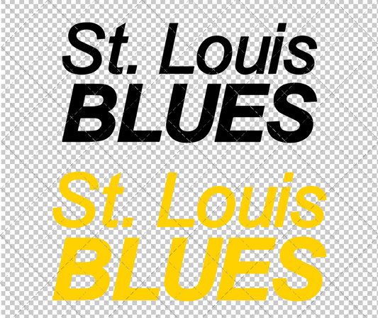 St. Louis Blues Wordmark 1967 002, Svg, Dxf, Eps, Png - SvgShopArt