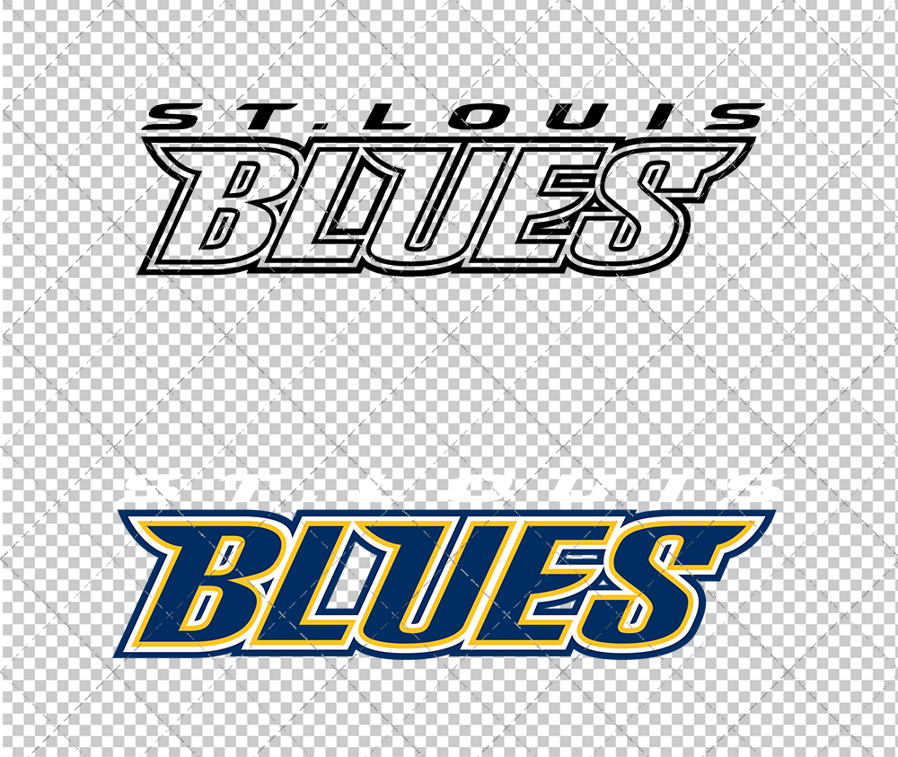 St. Louis Blues Wordmark 1999 002, Svg, Dxf, Eps, Png - SvgShopArt