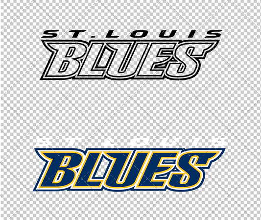 St. Louis Blues Wordmark 1999 002, Svg, Dxf, Eps, Png - SvgShopArt