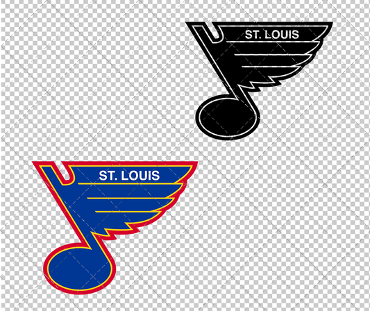 St. Louis Blues 1987, Svg, Dxf, Eps, Png - SvgShopArt