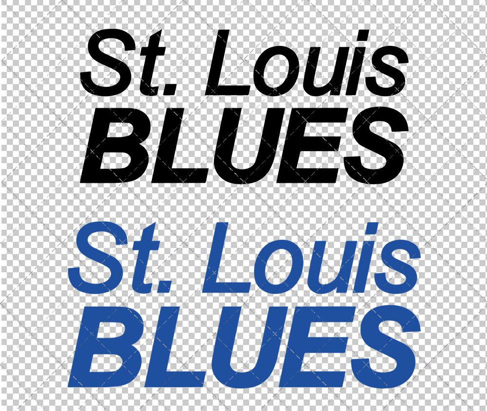 St. Louis Blues Wordmark 1967, Svg, Dxf, Eps, Png - SvgShopArt