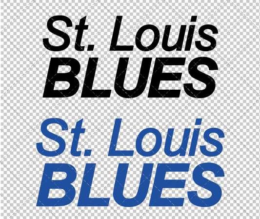 St. Louis Blues Wordmark 1967, Svg, Dxf, Eps, Png - SvgShopArt