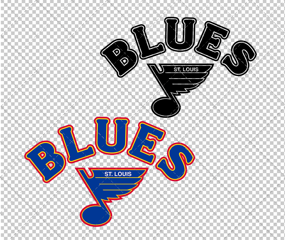 St. Louis Blues 1984, Svg, Dxf, Eps, Png - SvgShopArt