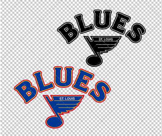 St. Louis Blues 1984, Svg, Dxf, Eps, Png - SvgShopArt