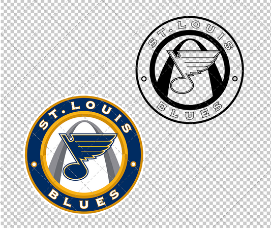 St. Louis Blues Alternate 2008, Svg, Dxf, Eps, Png - SvgShopArt