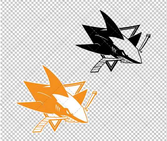 San Jose Sharks Concept 2008 002, Svg, Dxf, Eps, Png - SvgShopArt