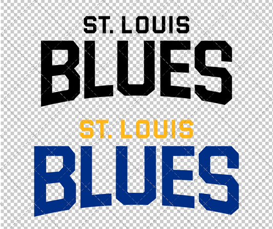 St. Louis Blues Wordmark 2016 004, Svg, Dxf, Eps, Png - SvgShopArt