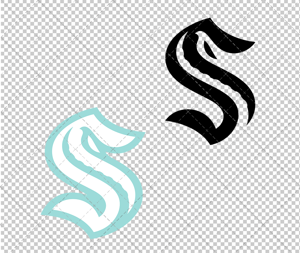 Seattle Kraken Concept 2021 005, Svg, Dxf, Eps, Png - SvgShopArt