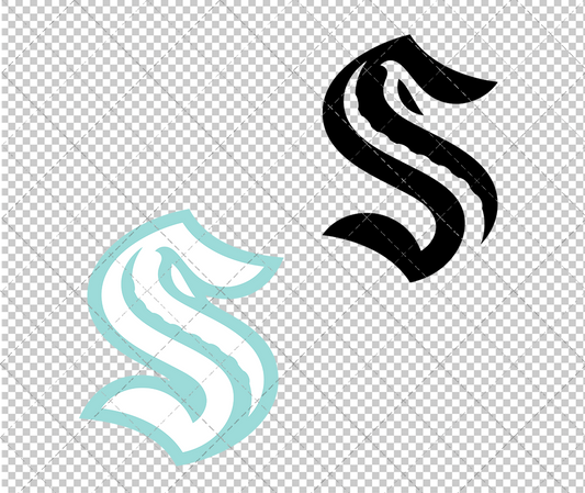 Seattle Kraken Concept 2021 005, Svg, Dxf, Eps, Png - SvgShopArt