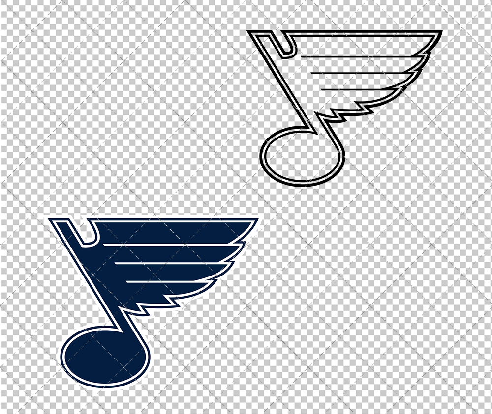 St. Louis Blues Concept 2008 003, Svg, Dxf, Eps, Png - SvgShopArt