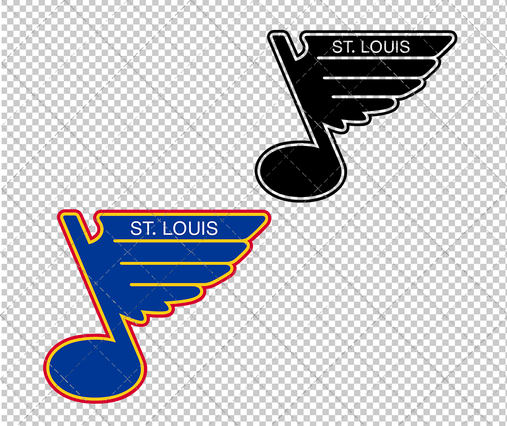 St. Louis Blues 1988, Svg, Dxf, Eps, Png - SvgShopArt