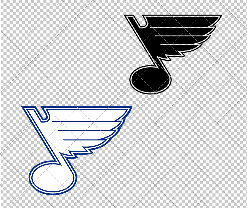 St. Louis Blues Concept 2008 004, Svg, Dxf, Eps, Png - SvgShopArt