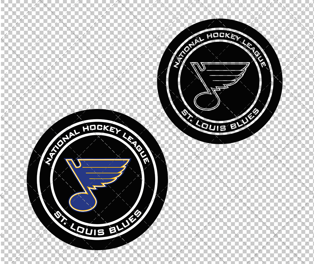 St. Louis Blues Circle 2008 003, Svg, Dxf, Eps, Png - SvgShopArt