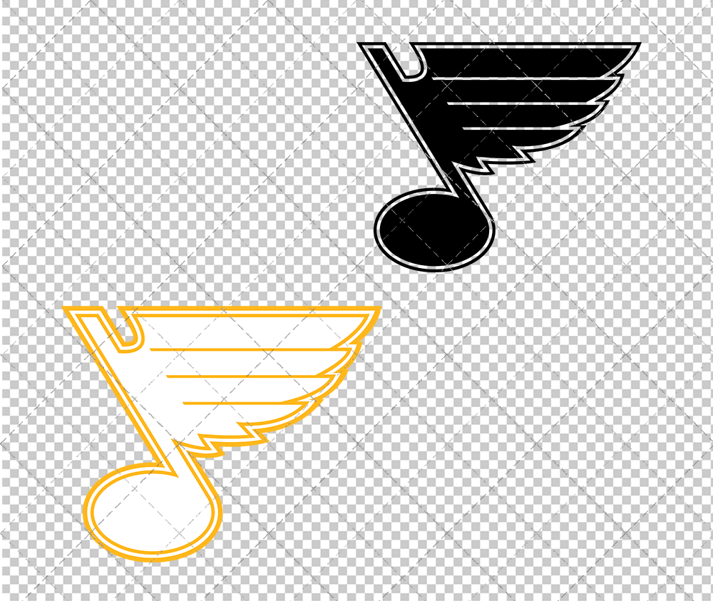 St. Louis Blues Concept 2008 006, Svg, Dxf, Eps, Png - SvgShopArt