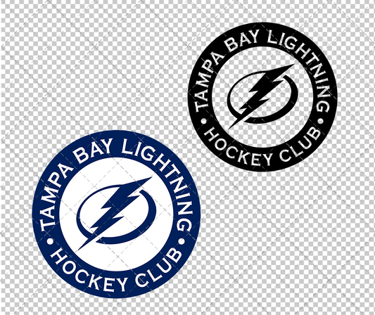 Tampa Bay Lightning Circle 2018, Svg, Dxf, Eps, Png - SvgShopArt