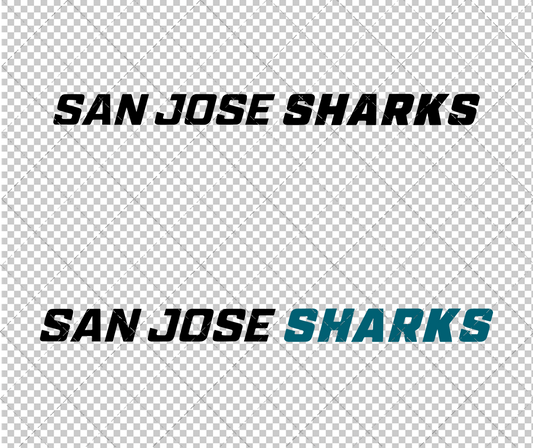 San Jose Sharks Wordmark 2020 002, Svg, Dxf, Eps, Png - SvgShopArt