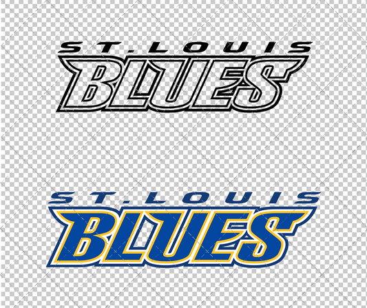 St. Louis Blues Wordmark 1998, Svg, Dxf, Eps, Png - SvgShopArt