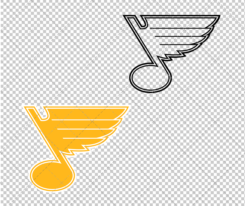 St. Louis Blues Concept 2008 007, Svg, Dxf, Eps, Png - SvgShopArt