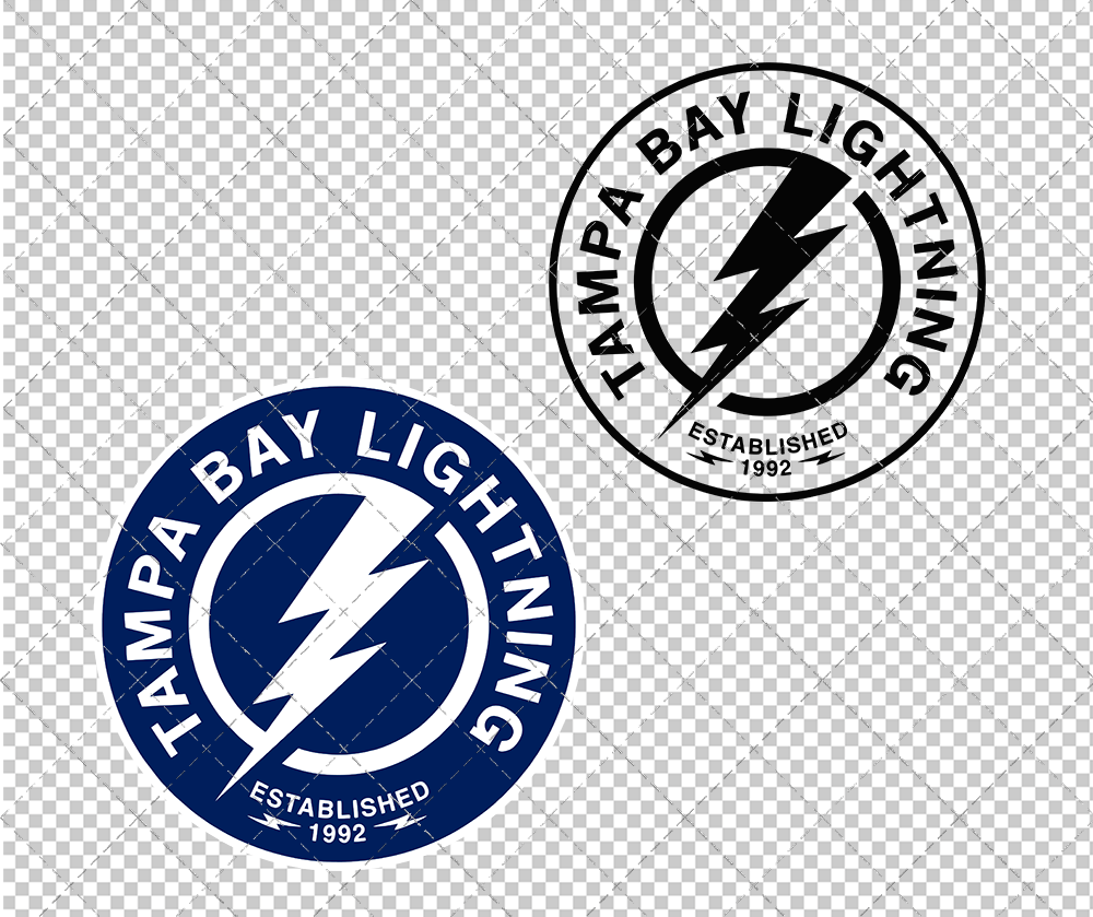 Tampa Bay Lightning Alternate 2018 002, Svg, Dxf, Eps, Png - SvgShopArt