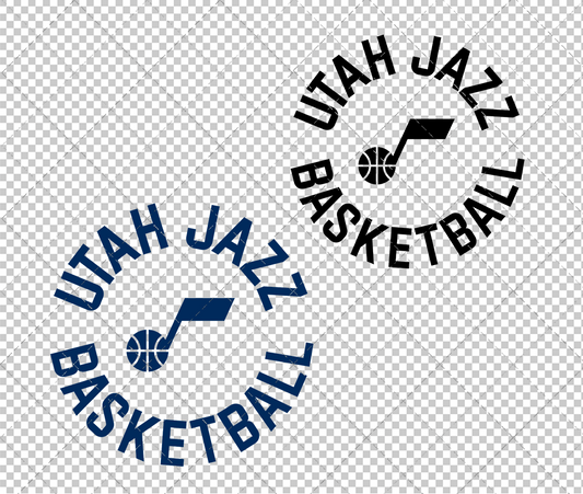Utah Jazz Alternate 2022 003, Svg, Dxf, Eps, Png - SvgShopArt