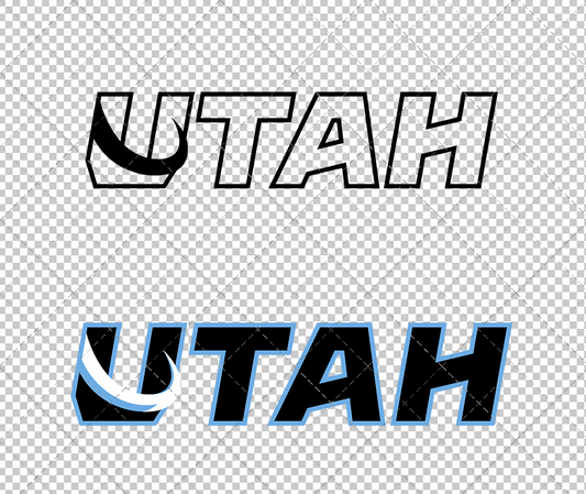 Utah Mammoth Alternate 2025 002, Svg, Dxf, Eps, Png - SvgShopArt