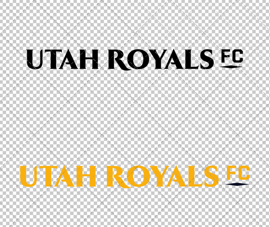 Utah Royals FC Wordmark 2024, Svg, Dxf, Eps, Png
