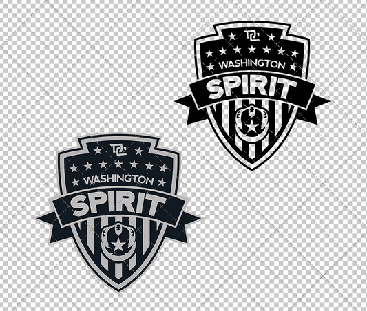 Washington Spirit Alternate 2013, Svg, Dxf, Eps, Png