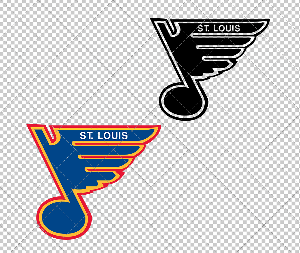 t. Louis Blues Alternate 1988, Svg, Dxf, Eps, Png - SvgShopArt
