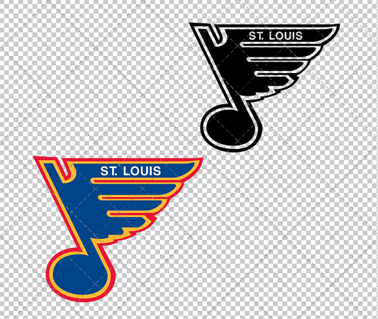 t. Louis Blues Alternate 1988, Svg, Dxf, Eps, Png - SvgShopArt